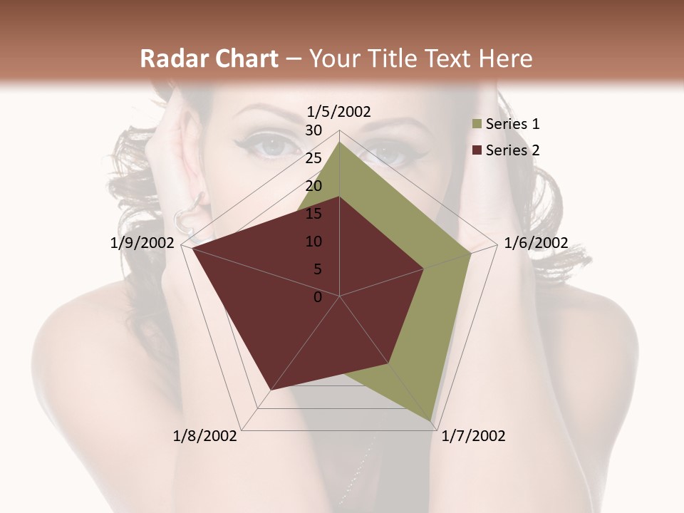 Sensuality Head Copy Space PowerPoint Template