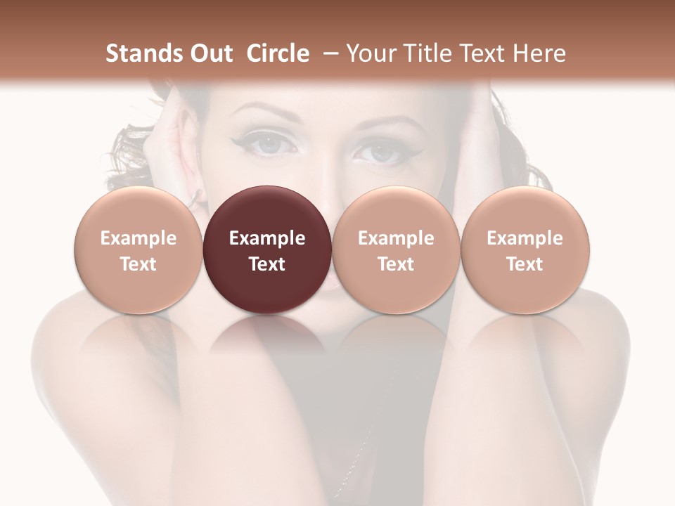 Sensuality Head Copy Space PowerPoint Template