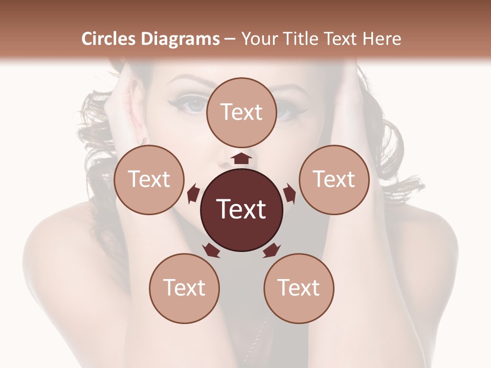 Sensuality Head Copy Space PowerPoint Template