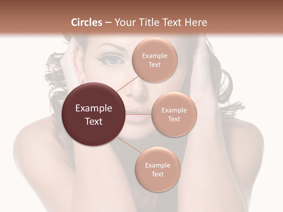Sensuality Head Copy Space PowerPoint Template