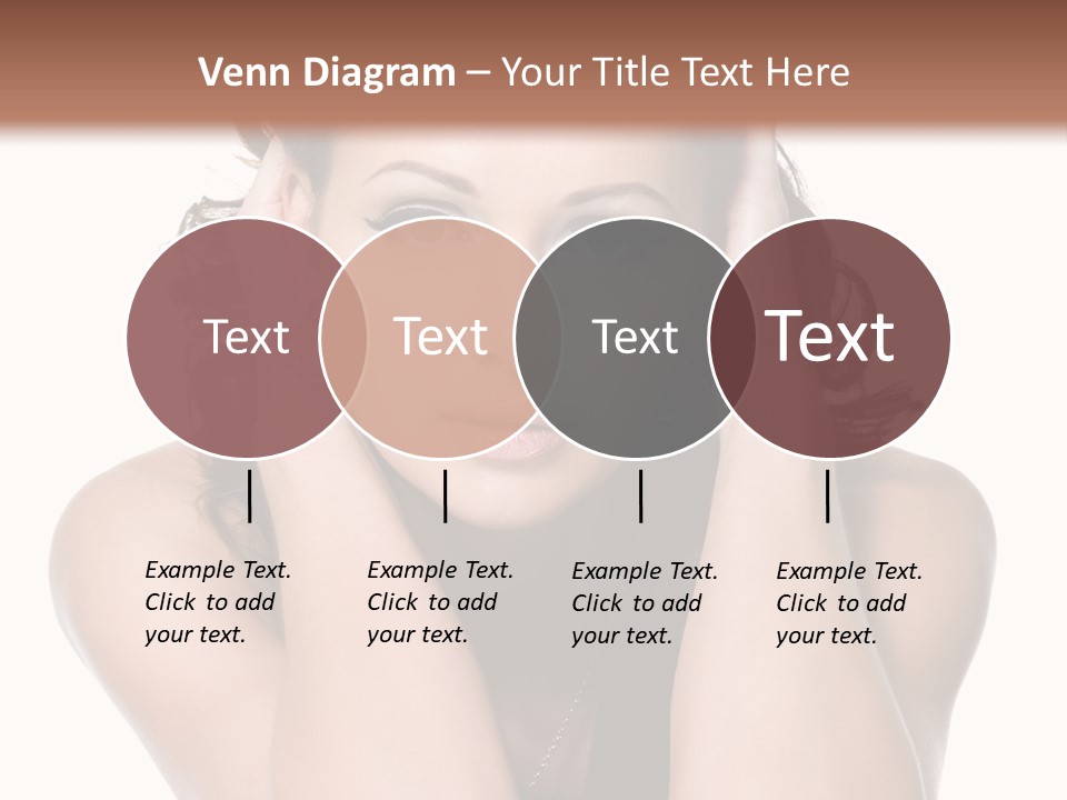 Sensuality Head Copy Space PowerPoint Template