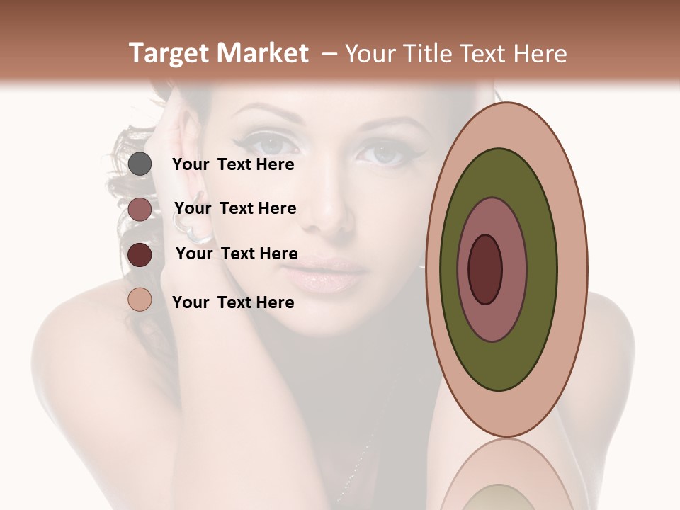 Sensuality Head Copy Space PowerPoint Template