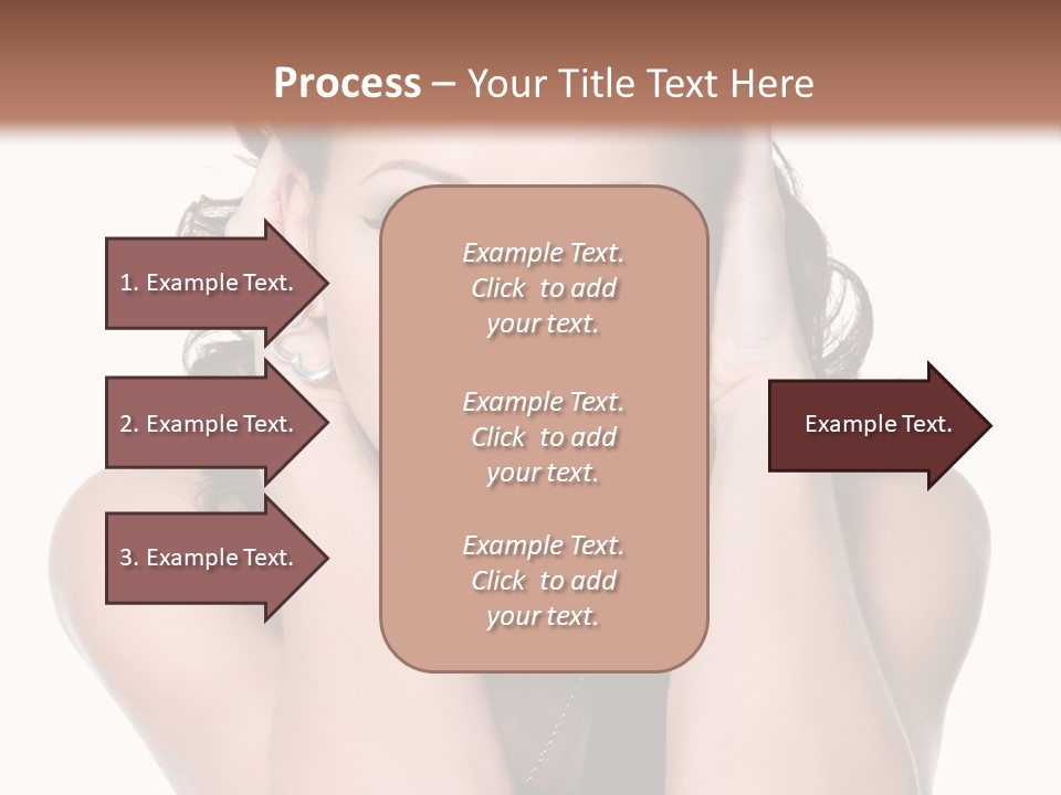 Sensuality Head Copy Space PowerPoint Template