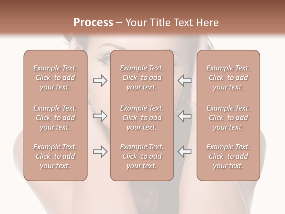 Sensuality Head Copy Space PowerPoint Template