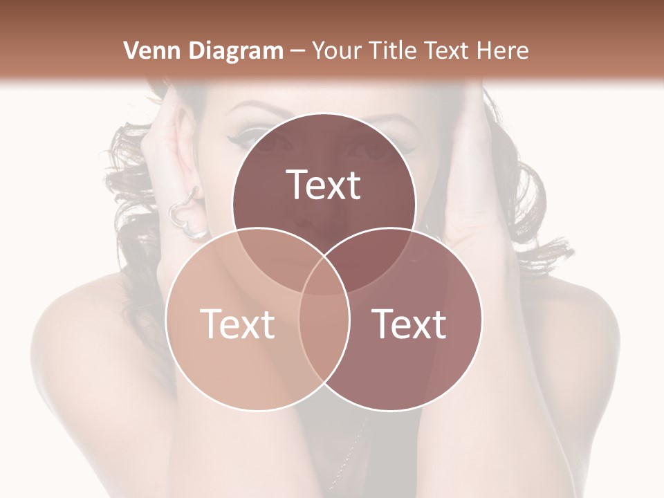 Sensuality Head Copy Space PowerPoint Template