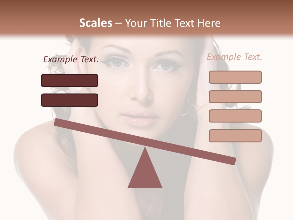 Sensuality Head Copy Space PowerPoint Template