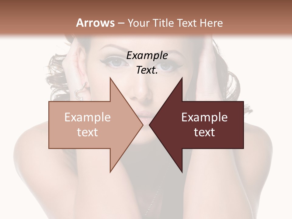 Sensuality Head Copy Space PowerPoint Template