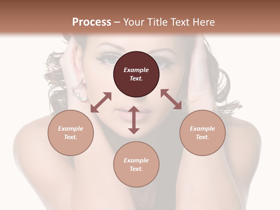 Sensuality Head Copy Space PowerPoint Template