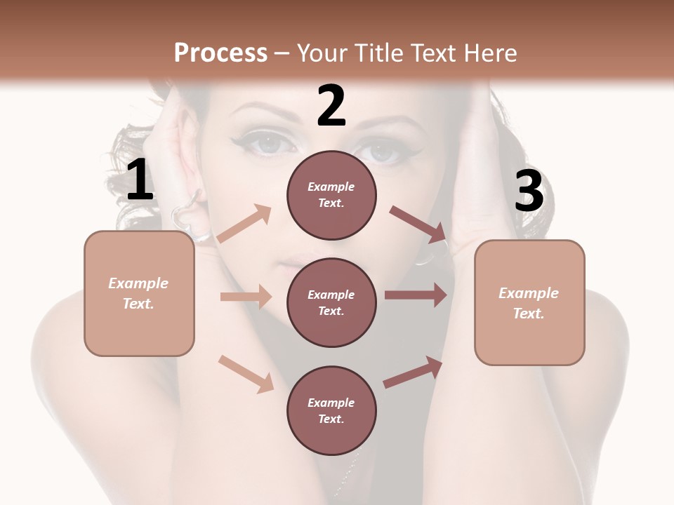 Sensuality Head Copy Space PowerPoint Template