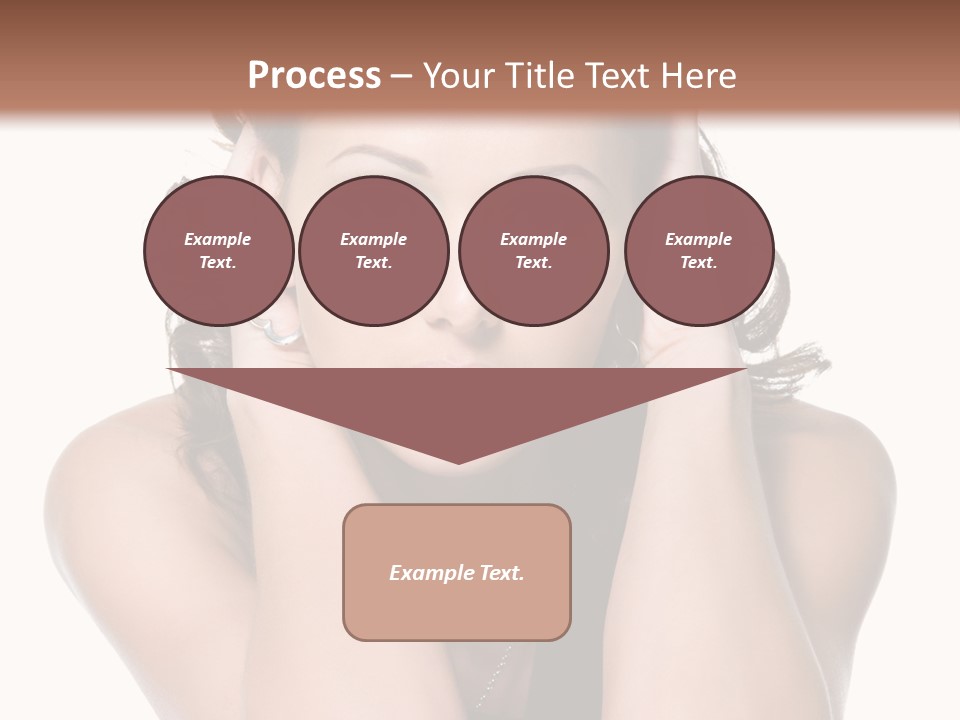 Sensuality Head Copy Space PowerPoint Template