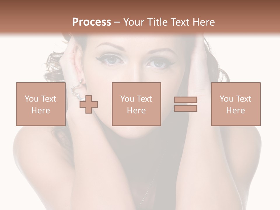 Sensuality Head Copy Space PowerPoint Template