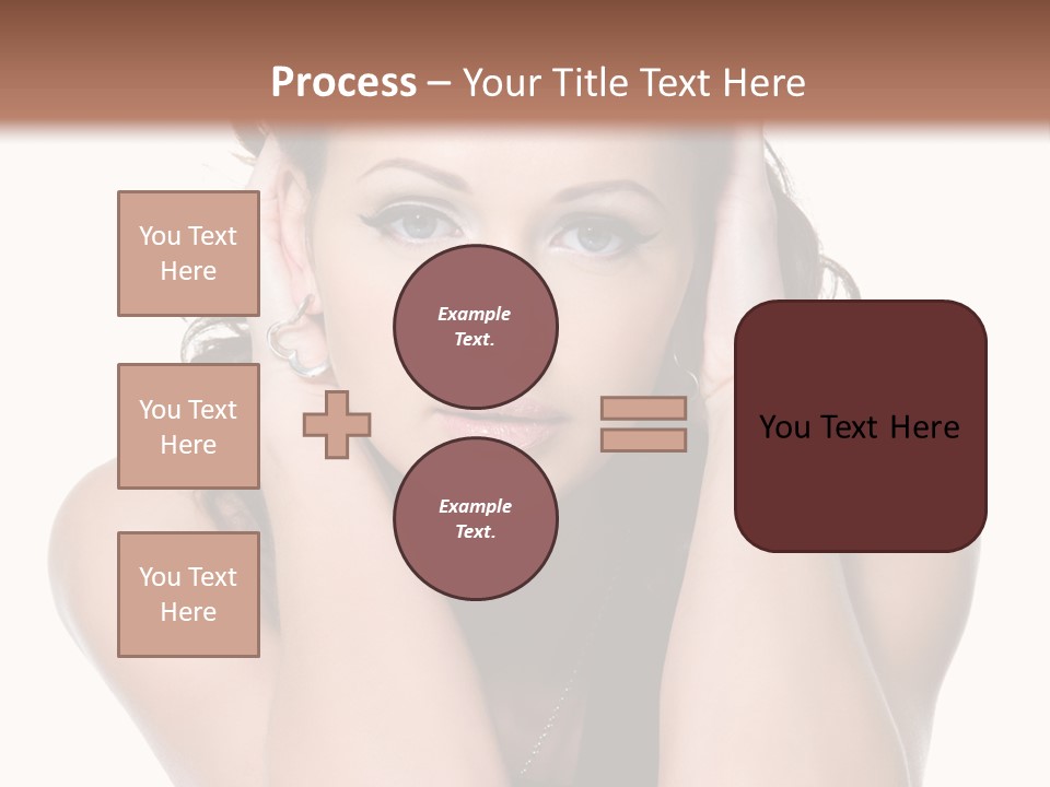 Sensuality Head Copy Space PowerPoint Template
