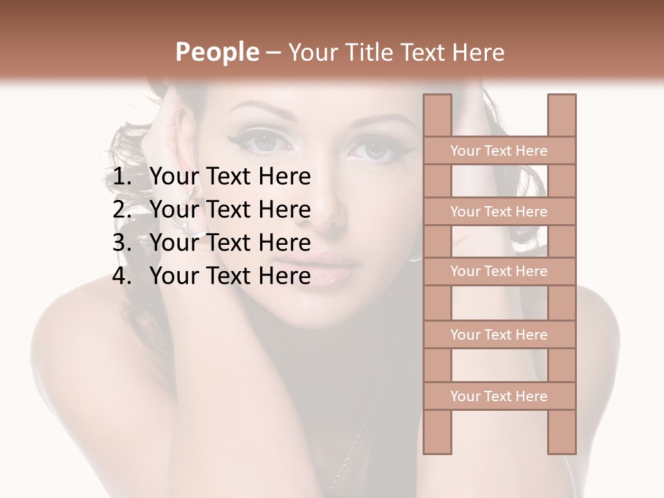Sensuality Head Copy Space PowerPoint Template