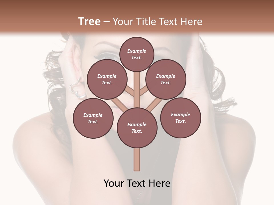 Sensuality Head Copy Space PowerPoint Template