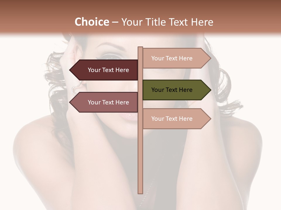 Sensuality Head Copy Space PowerPoint Template