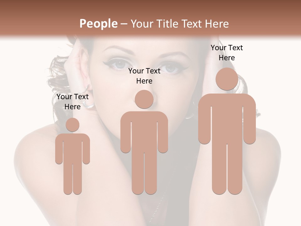 Sensuality Head Copy Space PowerPoint Template