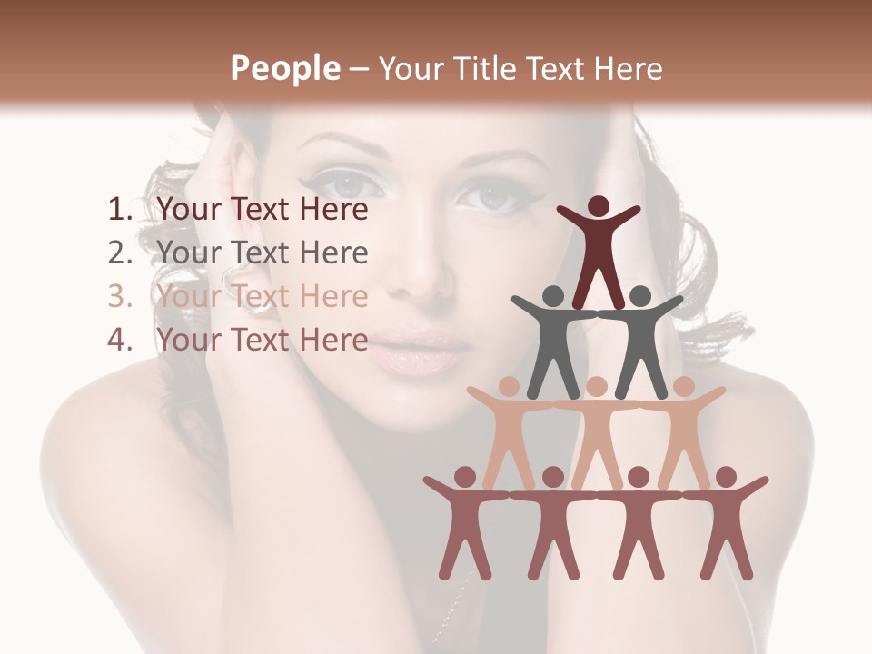 Sensuality Head Copy Space PowerPoint Template