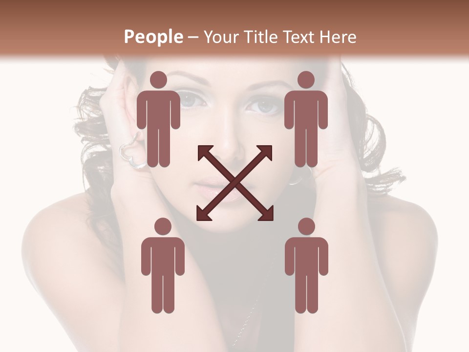 Sensuality Head Copy Space PowerPoint Template