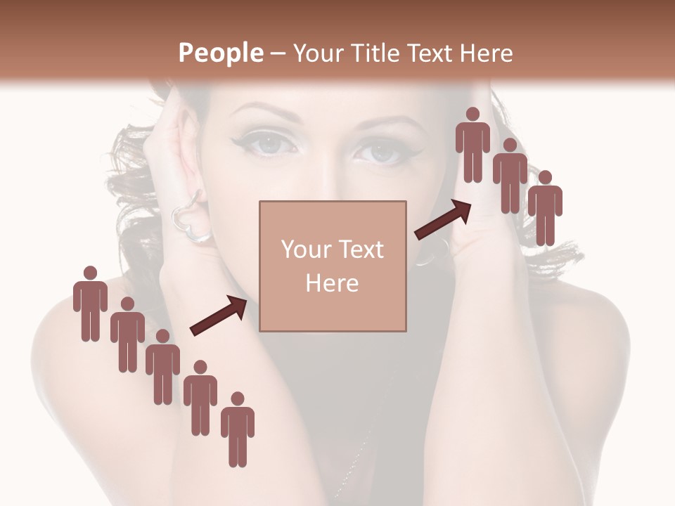 Sensuality Head Copy Space PowerPoint Template