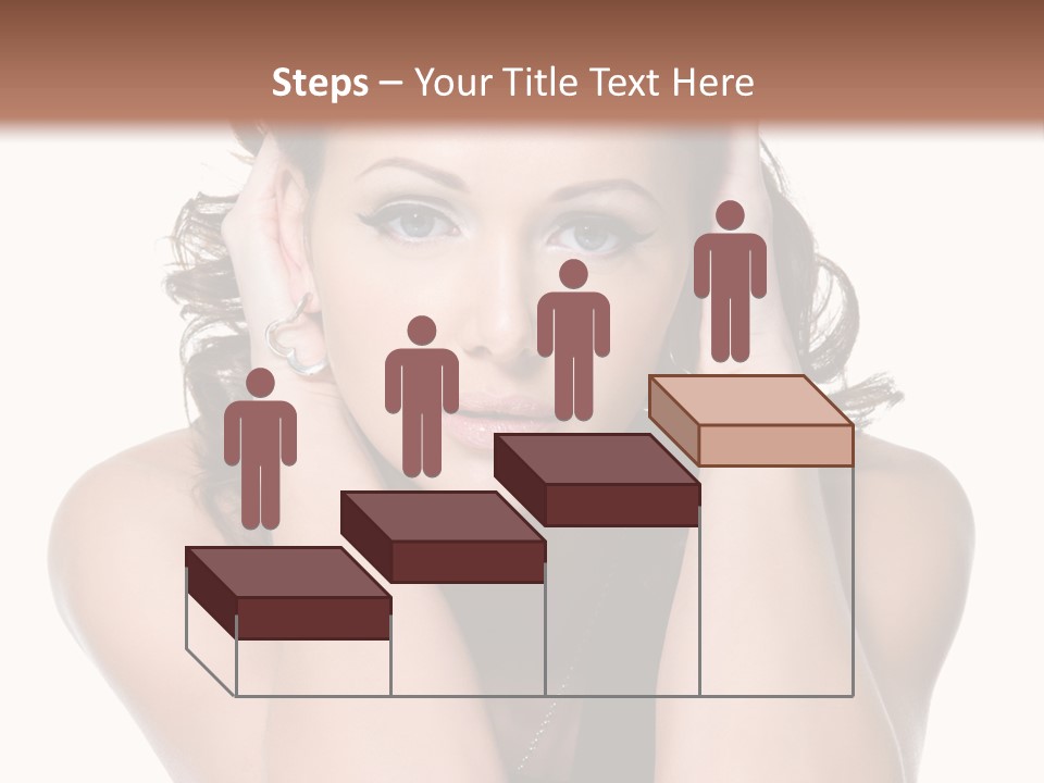 Sensuality Head Copy Space PowerPoint Template