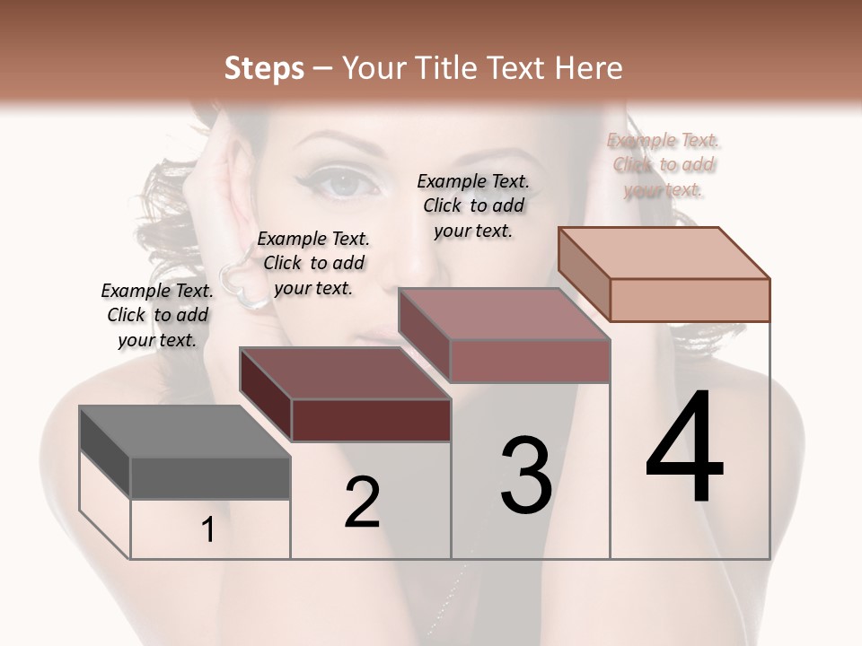 Sensuality Head Copy Space PowerPoint Template