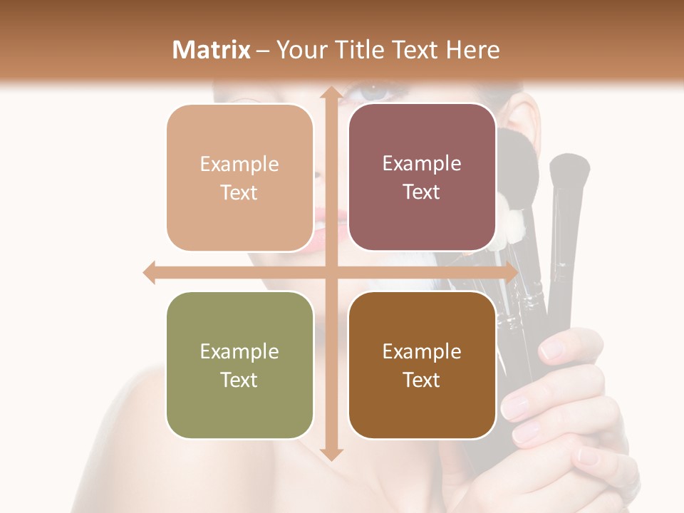 Caucasian Glamour Pretty PowerPoint Template