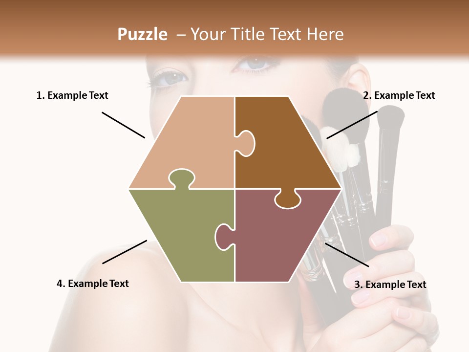 Caucasian Glamour Pretty PowerPoint Template