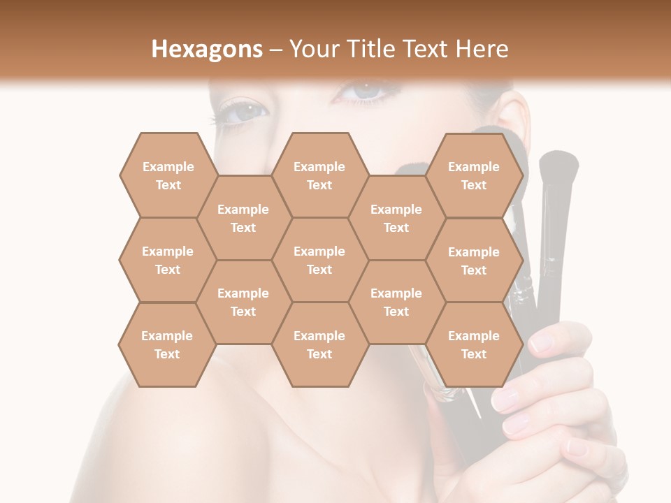 Caucasian Glamour Pretty PowerPoint Template