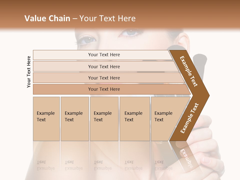 Caucasian Glamour Pretty PowerPoint Template