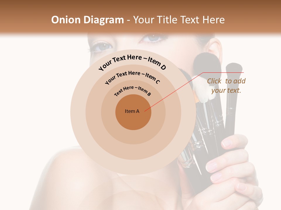 Caucasian Glamour Pretty PowerPoint Template