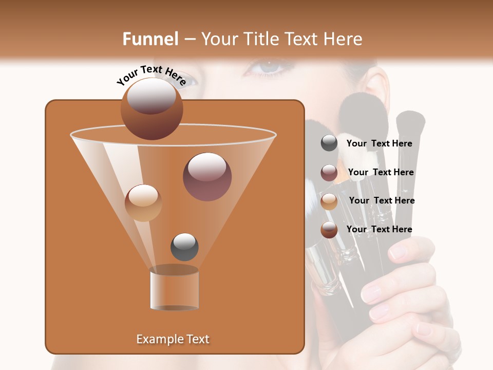 Caucasian Glamour Pretty PowerPoint Template