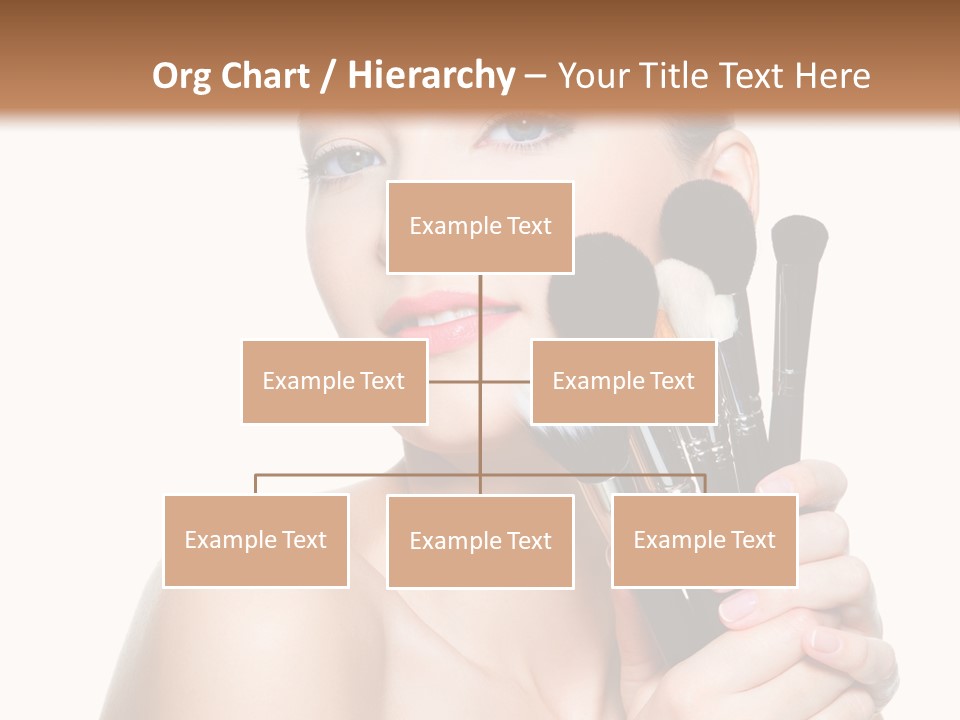 Caucasian Glamour Pretty PowerPoint Template