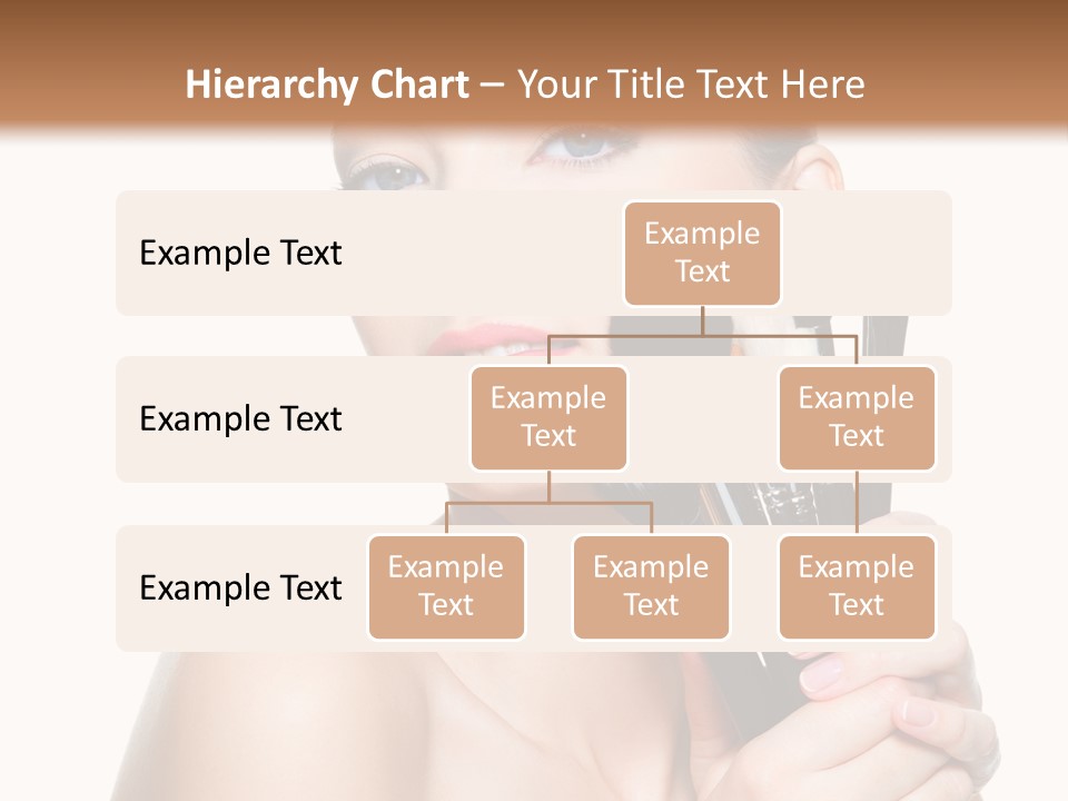 Caucasian Glamour Pretty PowerPoint Template