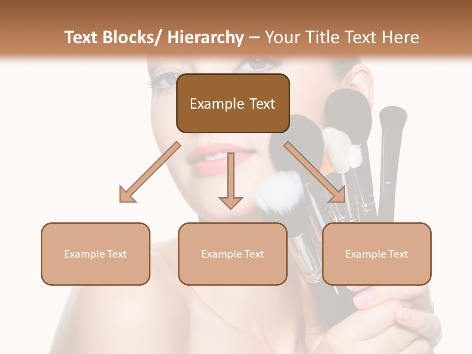 Caucasian Glamour Pretty PowerPoint Template