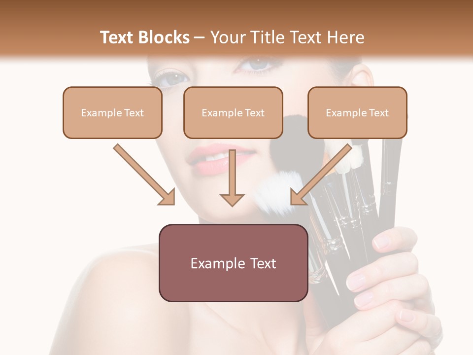 Caucasian Glamour Pretty PowerPoint Template