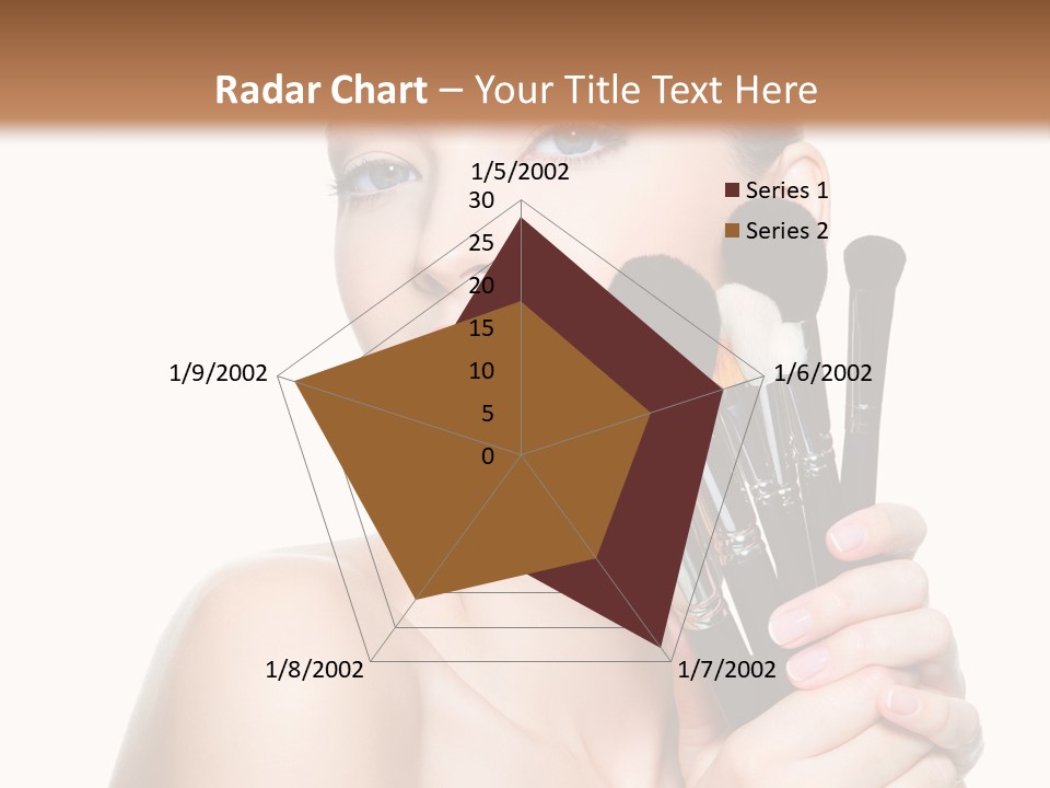 Caucasian Glamour Pretty PowerPoint Template