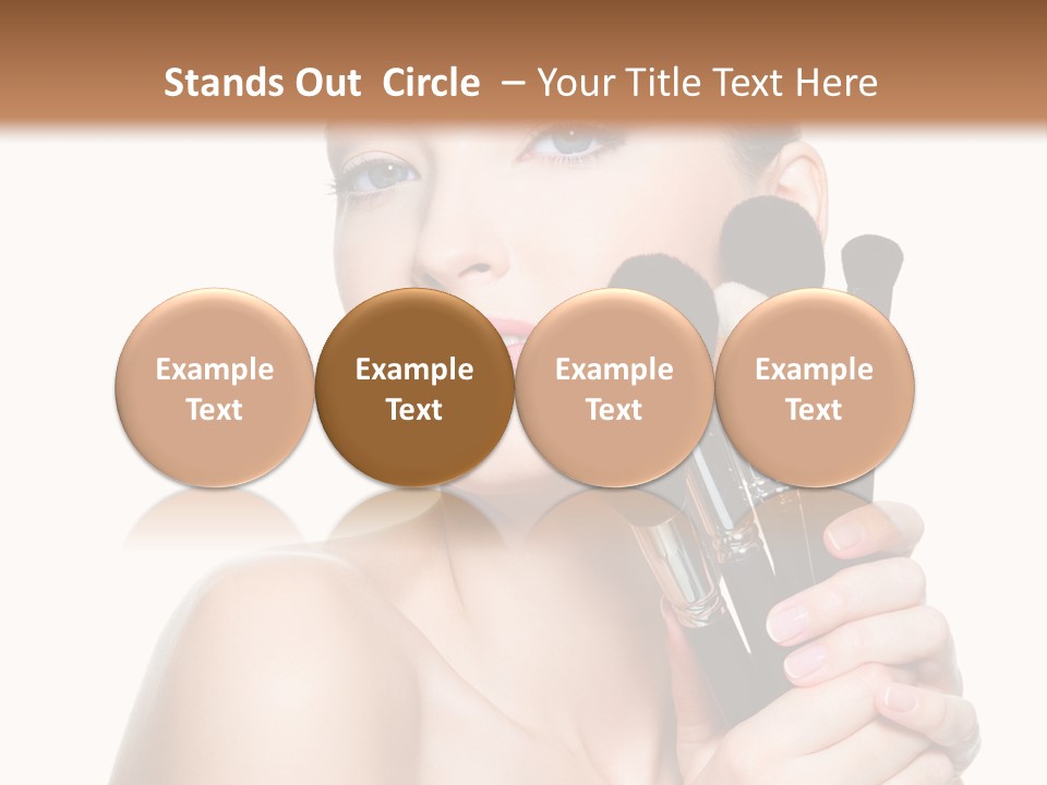 Caucasian Glamour Pretty PowerPoint Template