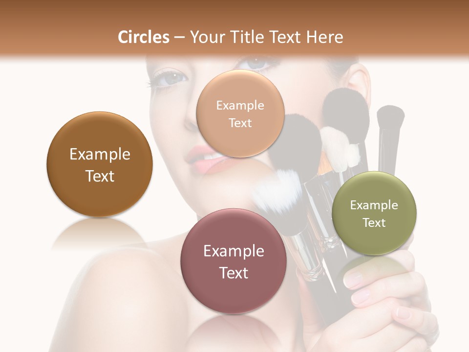 Caucasian Glamour Pretty PowerPoint Template