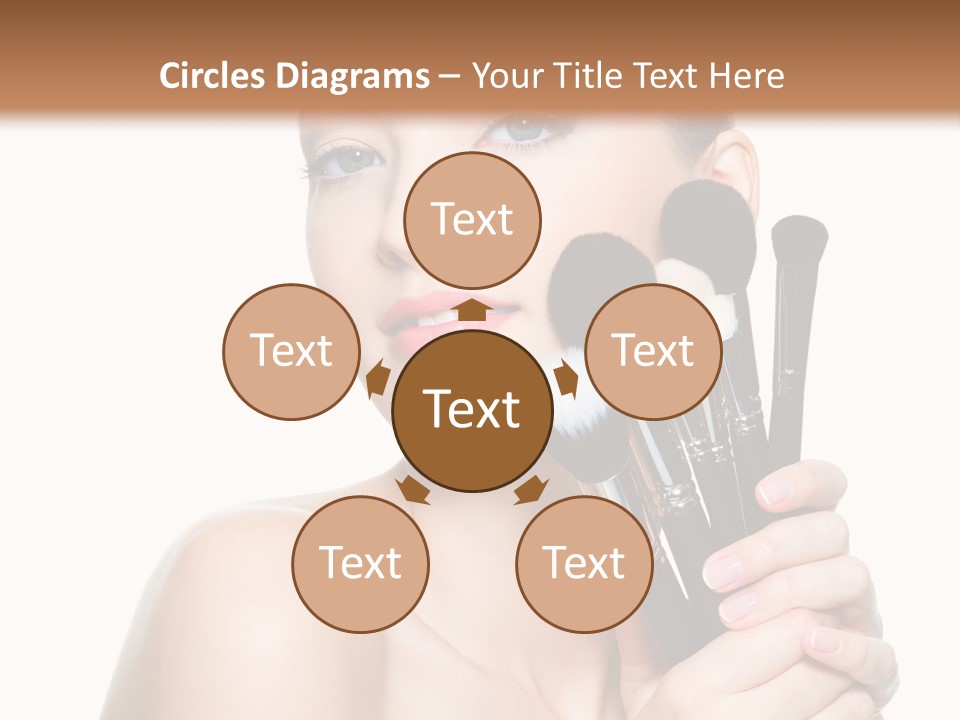 Caucasian Glamour Pretty PowerPoint Template