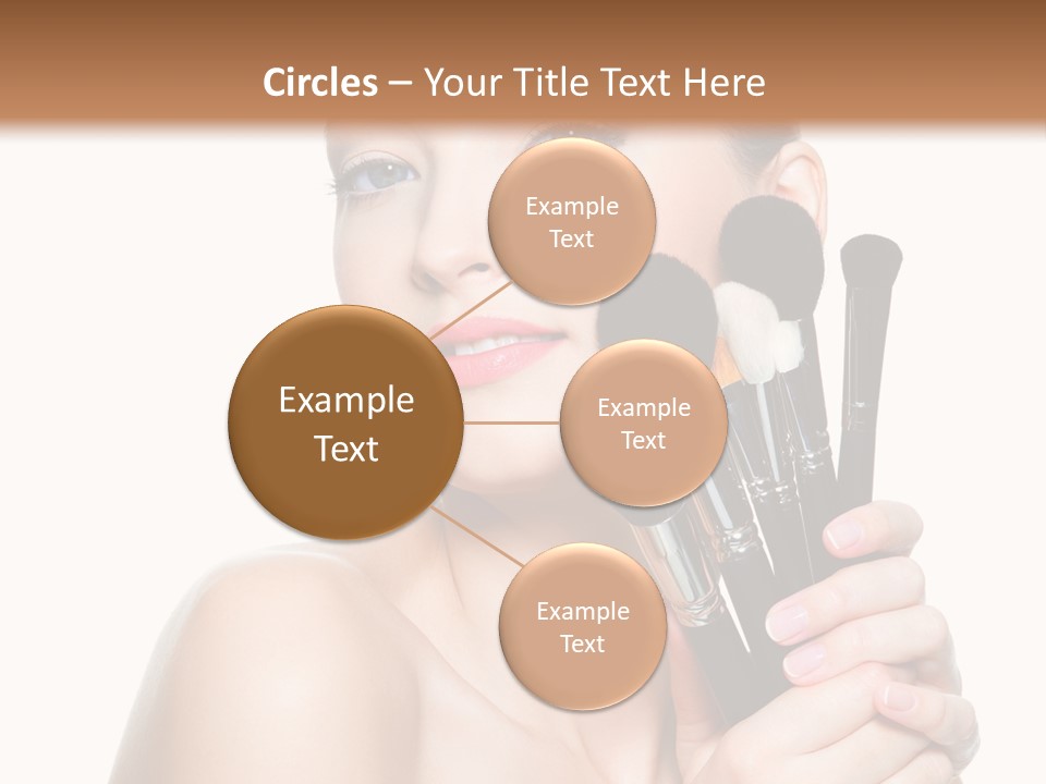 Caucasian Glamour Pretty PowerPoint Template