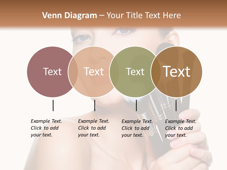 Caucasian Glamour Pretty PowerPoint Template