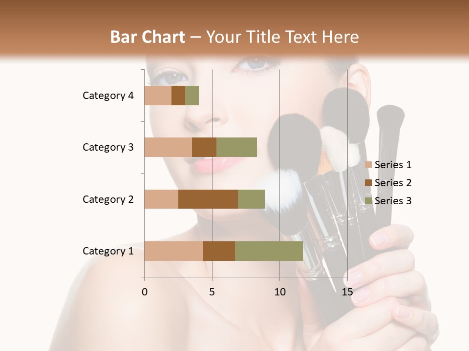 Caucasian Glamour Pretty PowerPoint Template