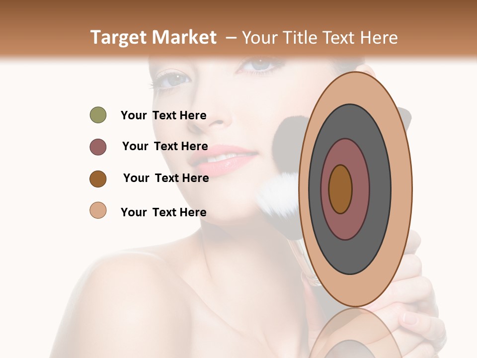 Caucasian Glamour Pretty PowerPoint Template