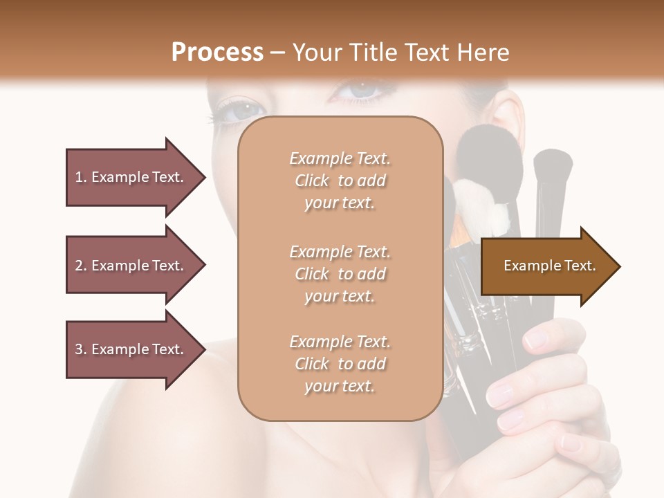 Caucasian Glamour Pretty PowerPoint Template