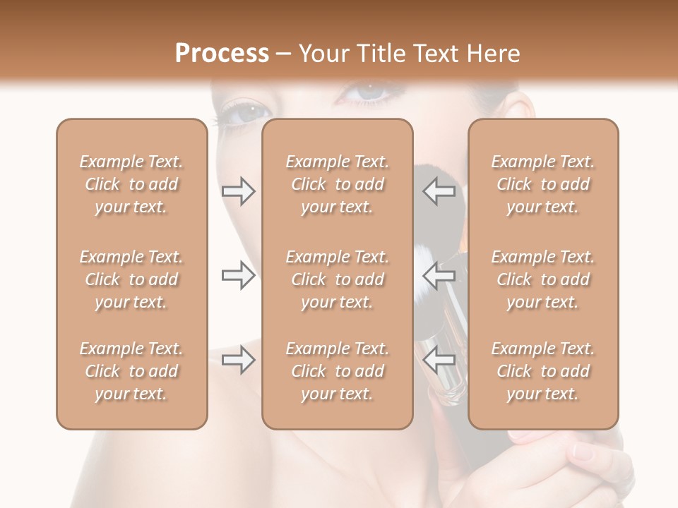 Caucasian Glamour Pretty PowerPoint Template