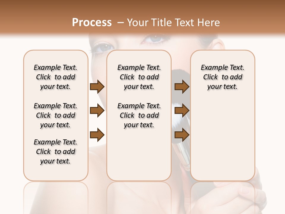 Caucasian Glamour Pretty PowerPoint Template