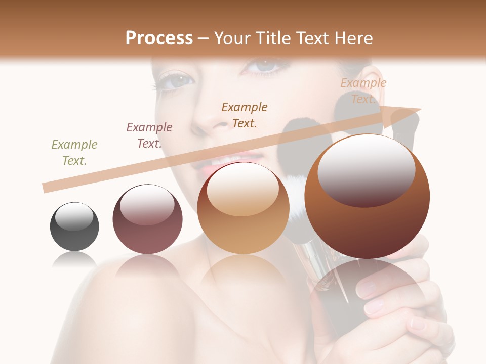 Caucasian Glamour Pretty PowerPoint Template