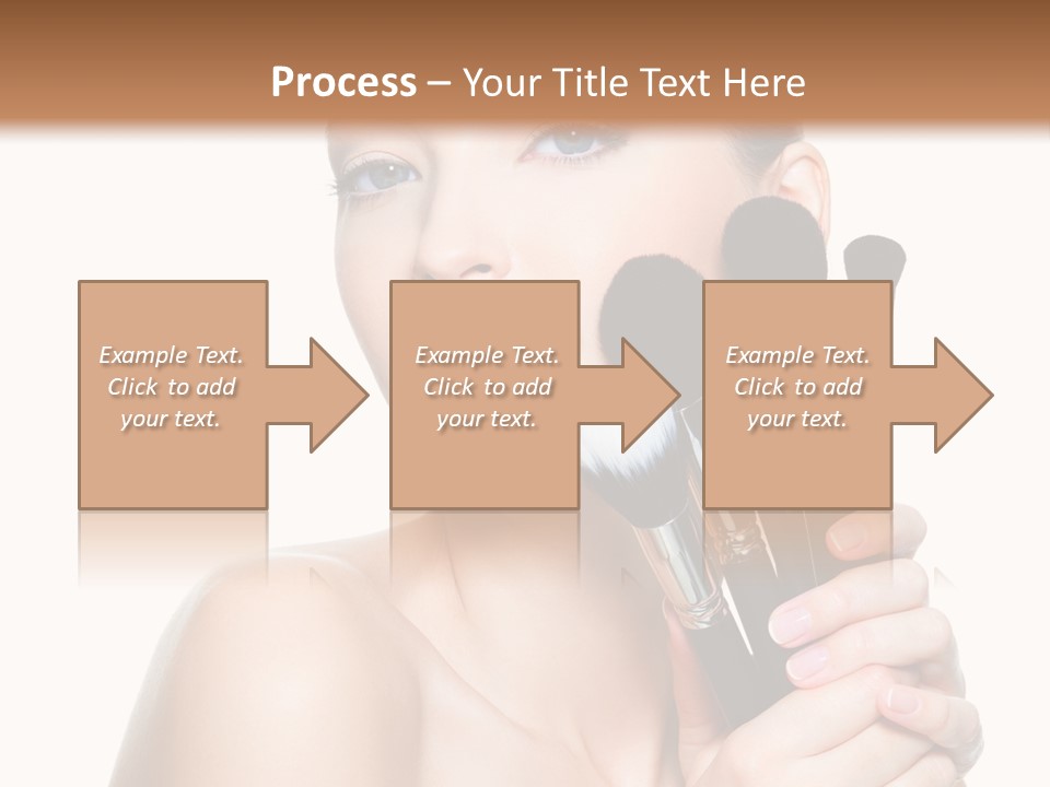 Caucasian Glamour Pretty PowerPoint Template