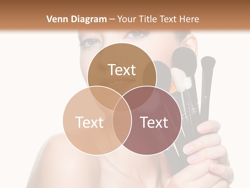 Caucasian Glamour Pretty PowerPoint Template