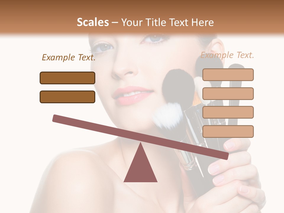 Caucasian Glamour Pretty PowerPoint Template